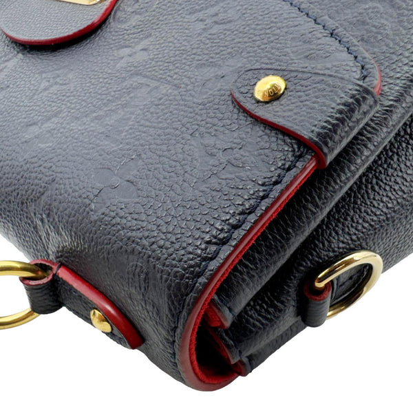 LOUIS VUITTON Georges MM Empreinte Monogram Leather Shoulder Bag Marine Rouge
