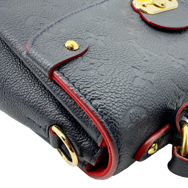 LOUIS VUITTON Georges MM Empreinte Monogram Leather Shoulder Bag Marine Rouge