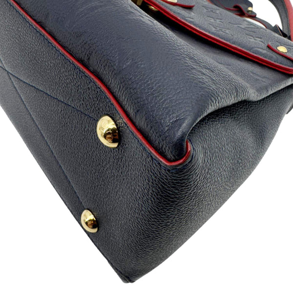 LOUIS VUITTON Georges MM Empreinte Monogram Leather Shoulder Bag Marine Rouge