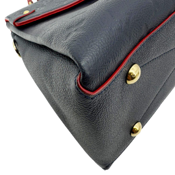 LOUIS VUITTON Georges MM Empreinte Monogram Leather Shoulder Bag Marine Rouge