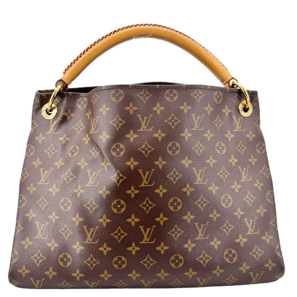 LOUIS VUITTON Artsy MM Monogram Canvas Hobo Bag Brown
