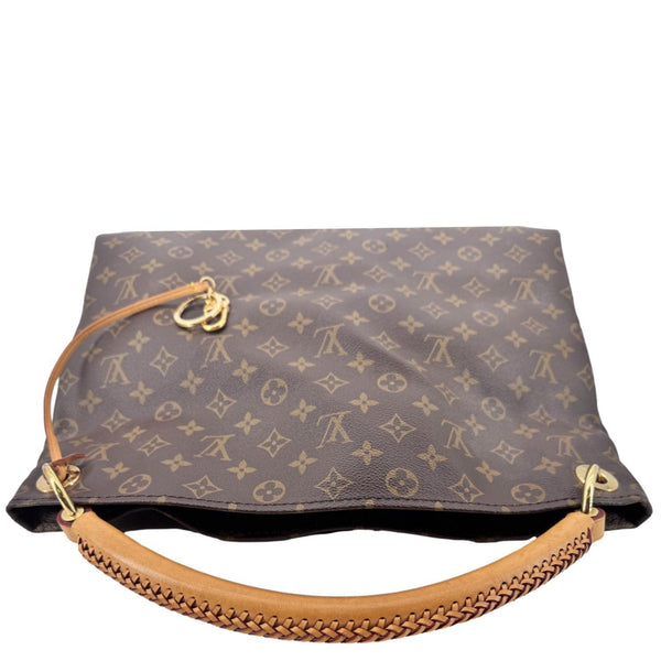 LOUIS VUITTON Artsy MM Monogram Canvas Hobo Bag Brown
