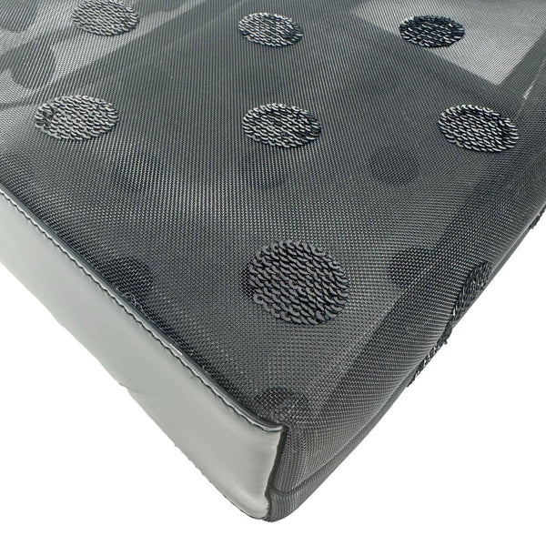 PRADA Ricamo Rete Polka Dot Mesh Tote BLack