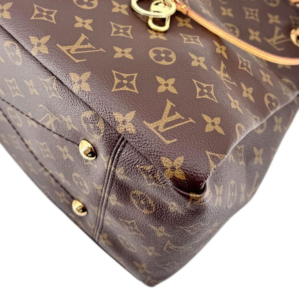 LOUIS VUITTON Artsy MM Monogram Canvas Hobo Bag Brown