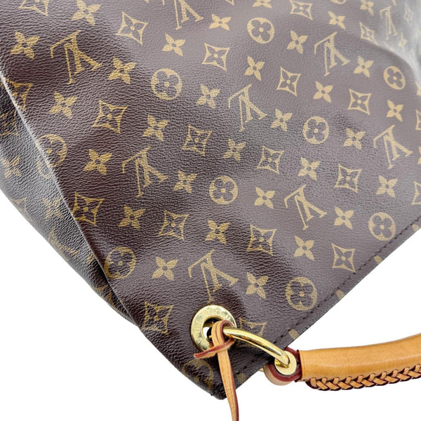 LOUIS VUITTON Artsy MM Monogram Canvas Hobo Bag Brown