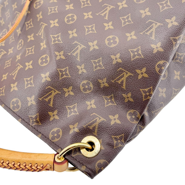LOUIS VUITTON Artsy MM Monogram Canvas Hobo Bag Brown