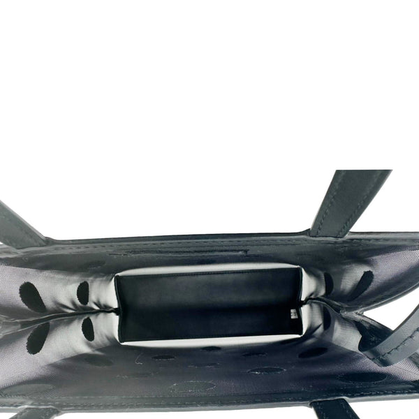 PRADA Ricamo Rete Polka Dot Mesh Tote BLack