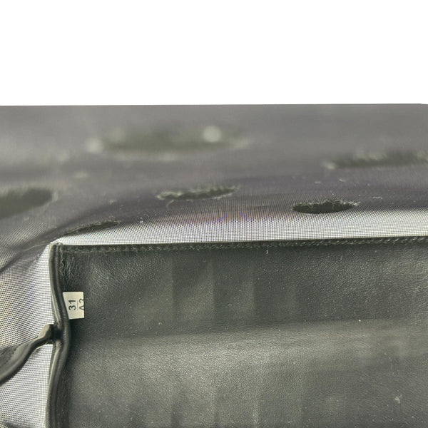 PRADA Ricamo Rete Polka Dot Mesh Tote BLack