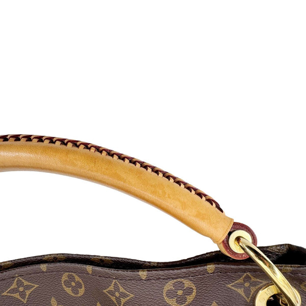 LOUIS VUITTON Artsy MM Monogram Canvas Hobo Bag Brown