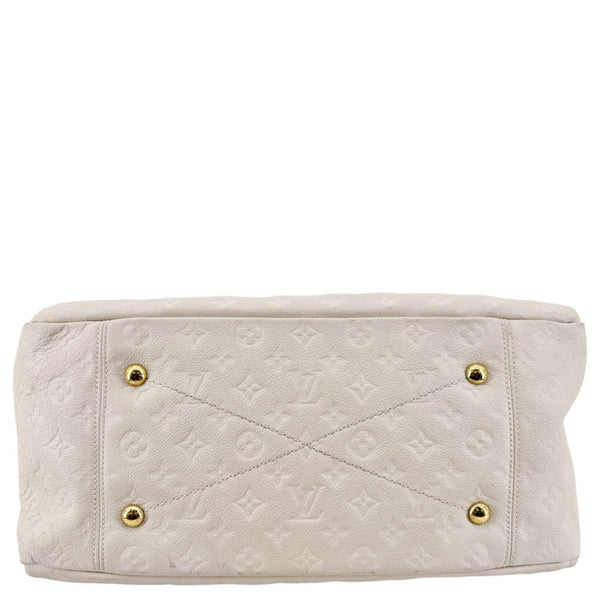 LOUIS VUITTON Artsy MM Monogram Empreinte Leather Hobo Bag Off White