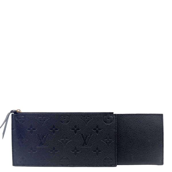 LOUIS VUITTON Monogram Empreinte Leather Insert Card Holder Black