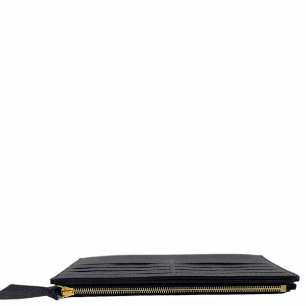 LOUIS VUITTON Monogram Empreinte Leather Insert Card Holder Black