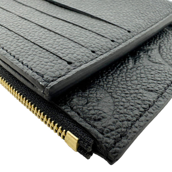 LOUIS VUITTON Monogram Empreinte Leather Insert Card Holder Black