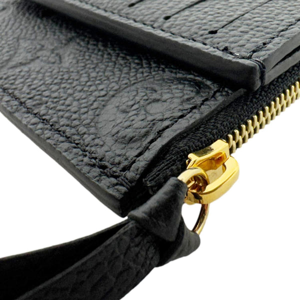 LOUIS VUITTON Monogram Empreinte Leather Insert Card Holder Black