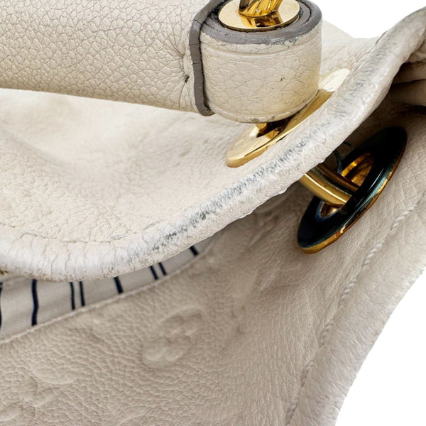 LOUIS VUITTON Artsy MM Monogram Empreinte Leather Hobo Bag Off White