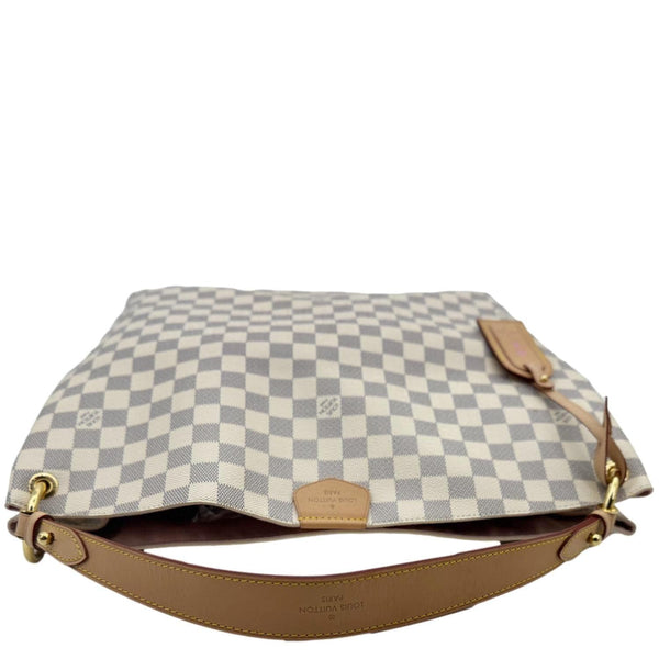 LOUIS VUITTON Graceful MM Damier Azur Hobo Shoulder Bag Rose Ballerine