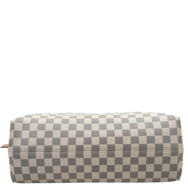 LOUIS VUITTON Graceful MM Damier Azur Hobo Shoulder Bag Rose Ballerine