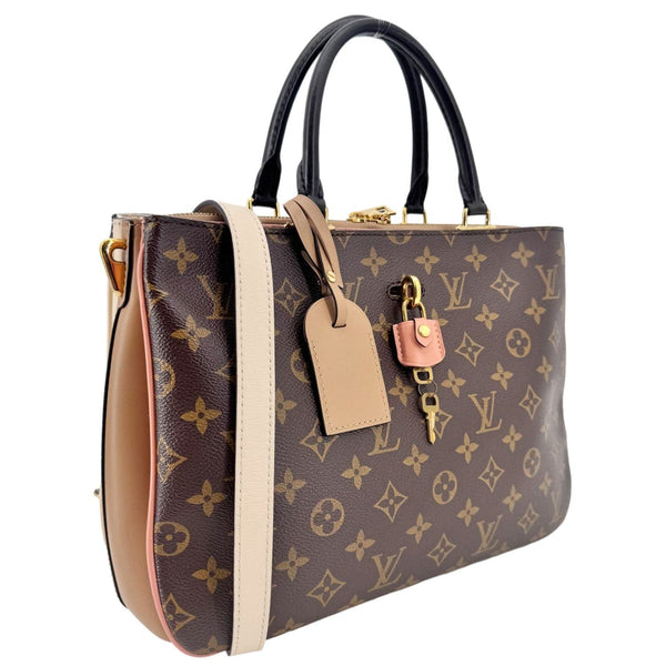 LOUIS VUITTON Millefeuille Monogram Canvas Shoulder Bag Brown