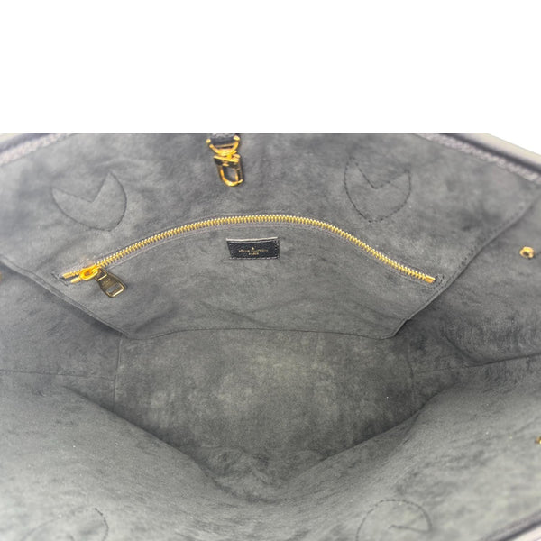 LOUIS VUITTON Neverfull MM Monogram Empreinte Leather Shoulder Bag Bicolor