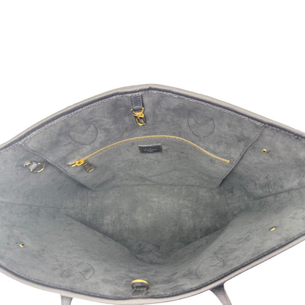 LOUIS VUITTON Neverfull MM Monogram Empreinte Leather Shoulder Bag Bicolor