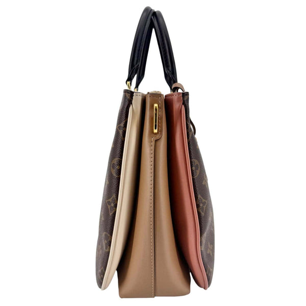 LOUIS VUITTON Millefeuille Monogram Canvas Shoulder Bag Brown