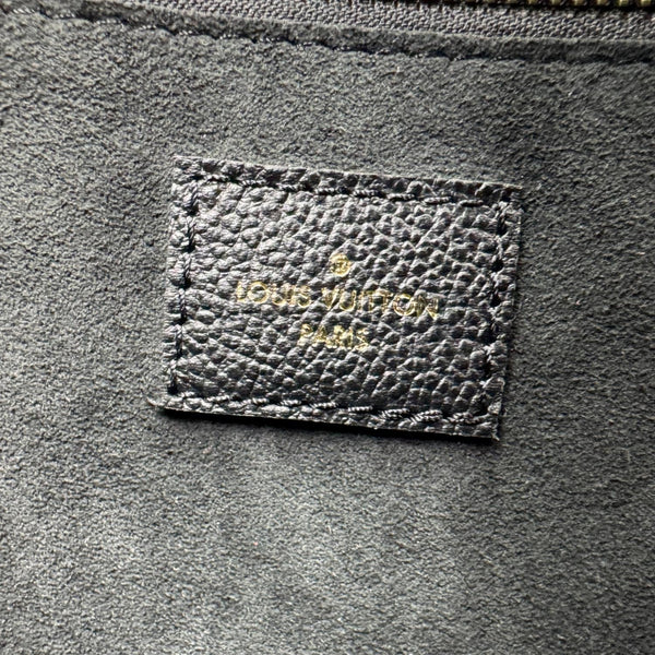 LOUIS VUITTON Neverfull MM Monogram Empreinte Leather Shoulder Bag Bicolor