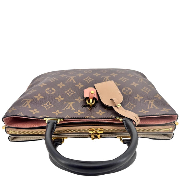 LOUIS VUITTON Millefeuille Monogram Canvas Shoulder Bag Brown