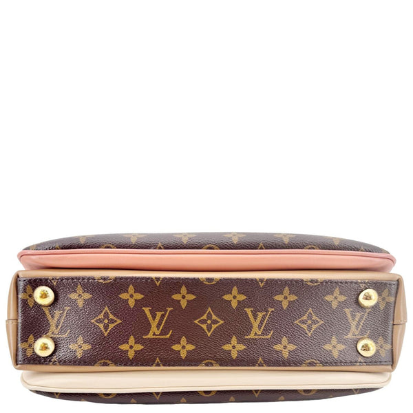 LOUIS VUITTON Millefeuille Monogram Canvas Shoulder Bag Brown