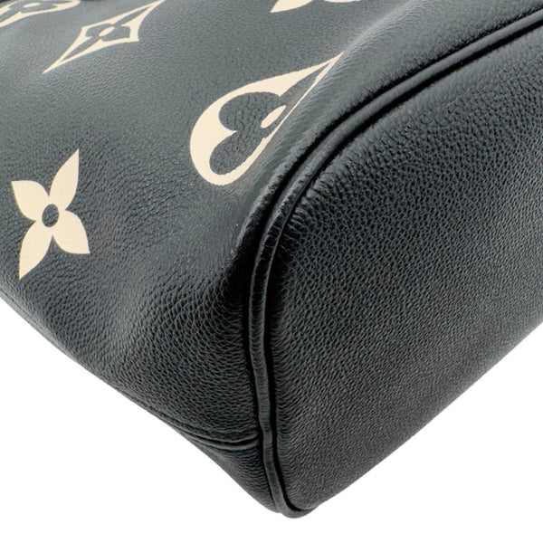 LOUIS VUITTON Neverfull MM Monogram Empreinte Leather Shoulder Bag Bicolor
