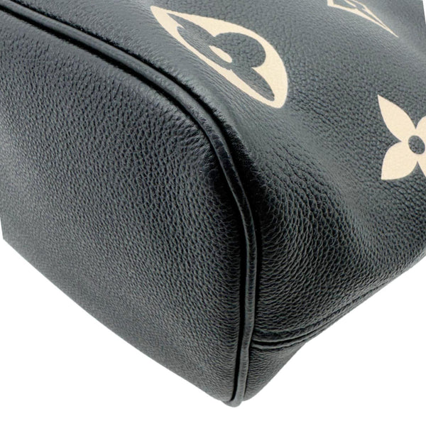LOUIS VUITTON Neverfull MM Monogram Empreinte Leather Shoulder Bag Bicolor
