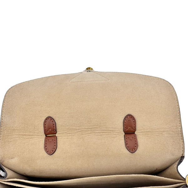 LOUIS VUITTON Beaumarchais Damier Ebene Shoulder Bag Brown