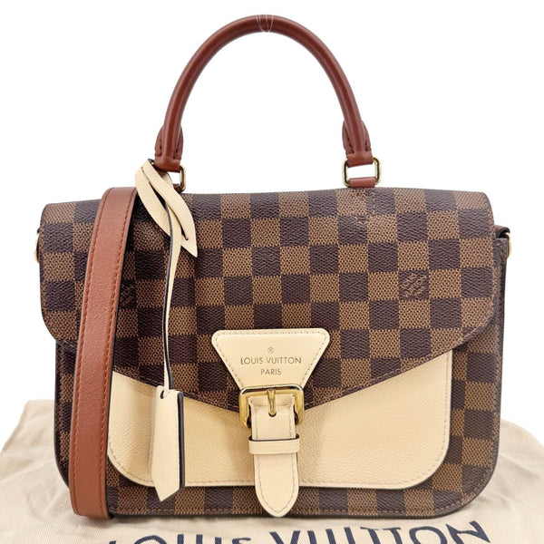 Louis Vuitton Beaumarchais Damier Ebene Shoulder Bag Brown with Dust Bag