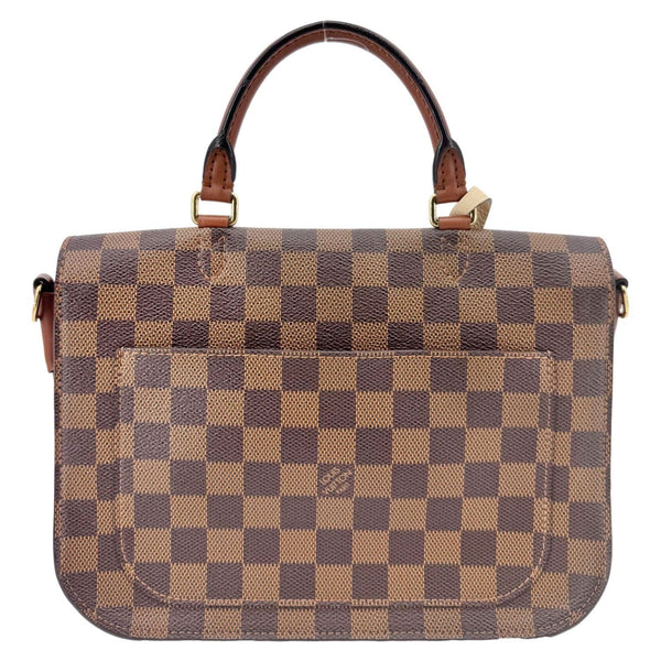 LOUIS VUITTON Beaumarchais Damier Ebene Shoulder Bag Brown