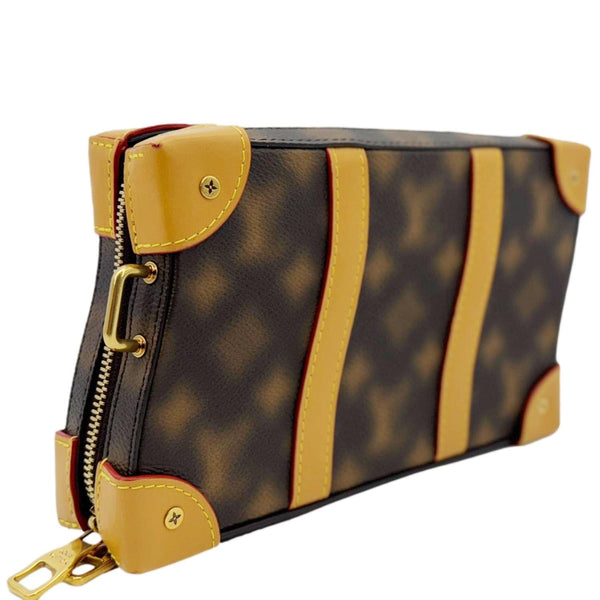 LOUIS VUITTON Virgil Abloh Soft Trunk Monogram Blurry Messenger Bag Brown