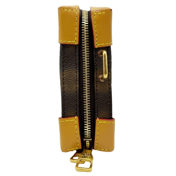 LOUIS VUITTON Virgil Abloh Soft Trunk Monogram Blurry Messenger Bag Brown