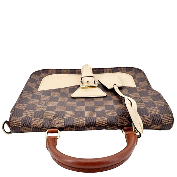 LOUIS VUITTON Beaumarchais Damier Ebene Shoulder Bag Brown
