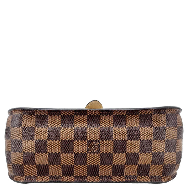 LOUIS VUITTON Beaumarchais Damier Ebene Shoulder Bag Brown