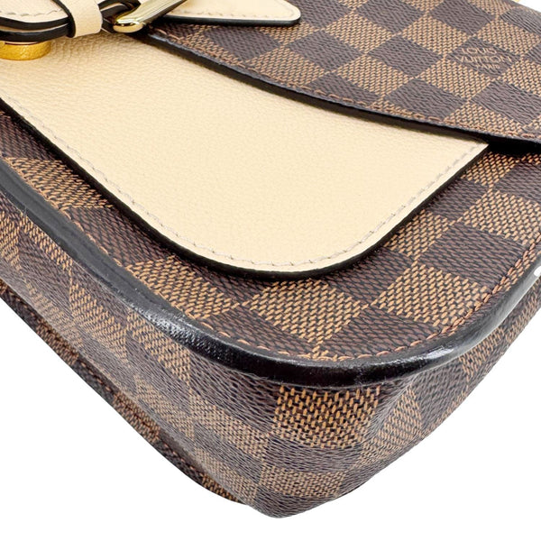 LOUIS VUITTON Beaumarchais Damier Ebene Shoulder Bag Brown