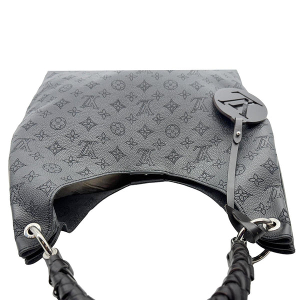 LOUIS VUITTON Carmel Mahina Leather Hobo Bag Black