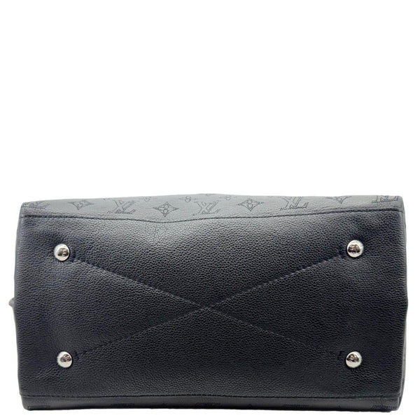 LOUIS VUITTON Carmel Mahina Leather Hobo Bag Black