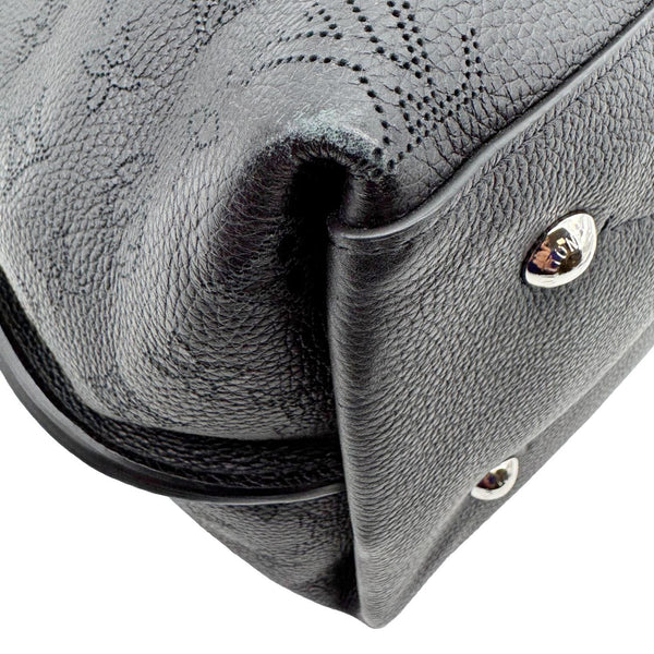 LOUIS VUITTON Carmel Mahina Leather Hobo Bag Black