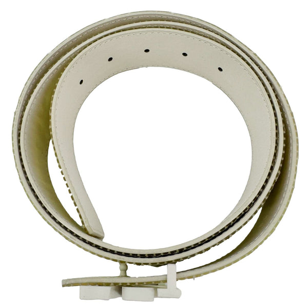 LOUIS VUITTON LV Initiales Reversible Monogram PVC Belt Iridescent Prism Size 110/44