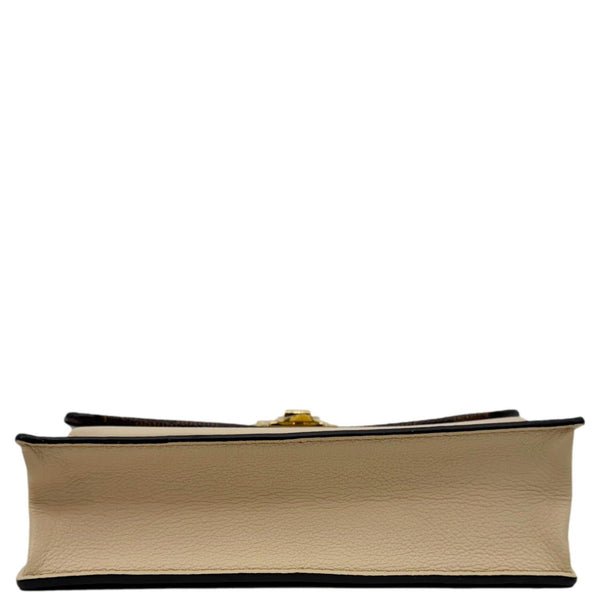 LOUIS VUITTON Vavin Chain Wallet Damier Ebene Crossbody Bag Cream Beige