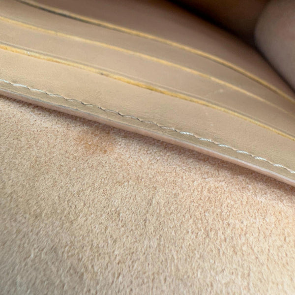 LOUIS VUITTON Vavin Chain Wallet Damier Ebene Crossbody Bag Cream Beige