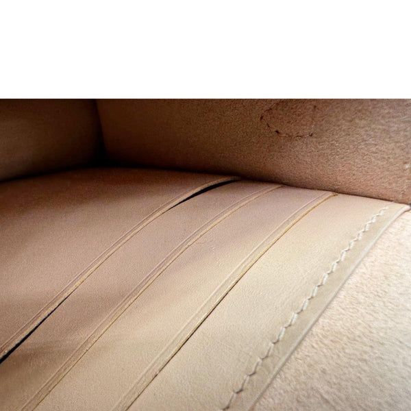 LOUIS VUITTON Vavin Chain Wallet Damier Ebene Crossbody Bag Cream Beige