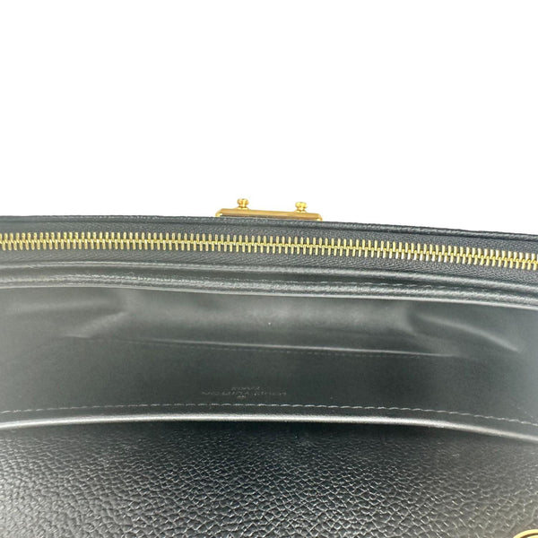 LOUIS VUITTON Marceau Monogram Empreinte Leather Shoulder Bag Black