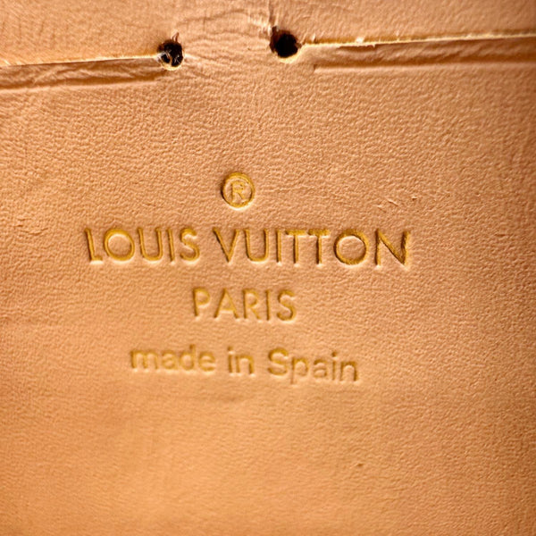 LOUIS VUITTON Vavin Chain Wallet Damier Ebene Crossbody Bag Cream Beige