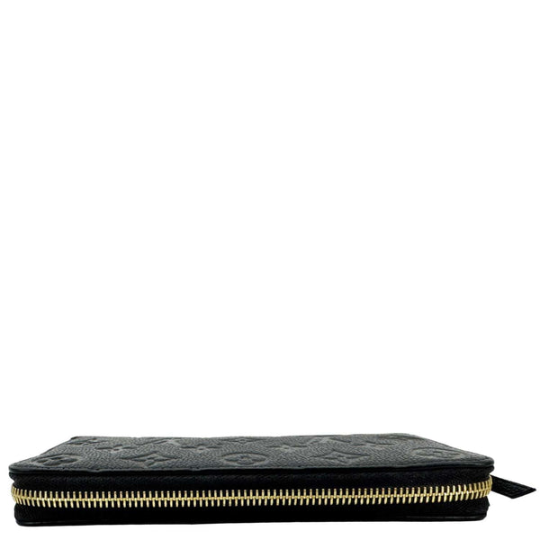 LOUIS VUITTON Monogram Empreinte Leather Zippy Wallet Black