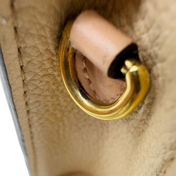 LOUIS VUITTON Vavin Chain Wallet Damier Ebene Crossbody Bag Cream Beige