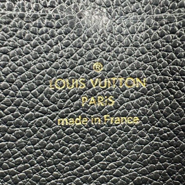 LOUIS VUITTON Monogram Empreinte Leather Zippy Wallet Black
